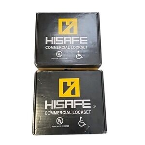 HISAFE Grade 2 Commercial Key Locked Heavy Duty New Open Box Matching Set (2)